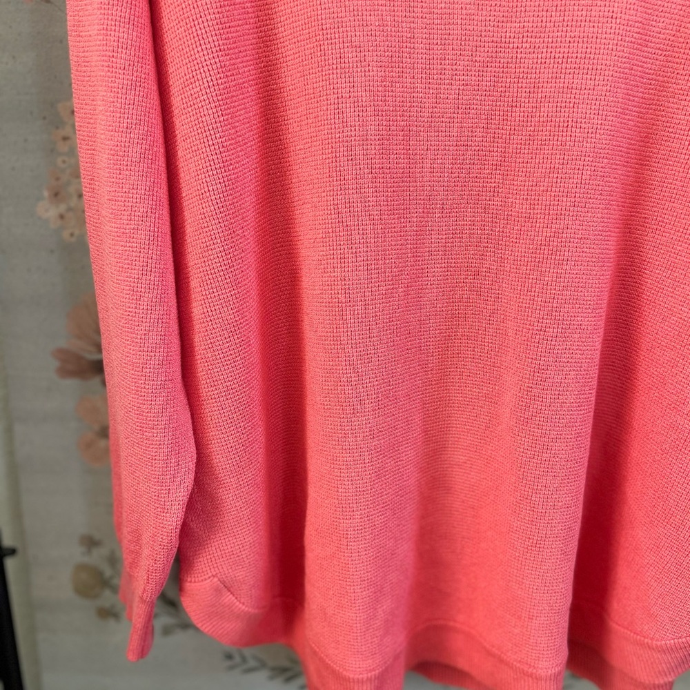 Cyrus Vibrant Peachy Knit Sweater - Picture 6 of 9